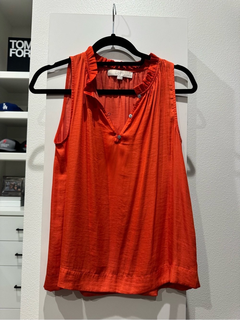 LOFT Bright Orange Women’s Short Sleeve Top